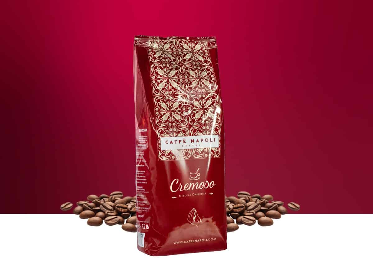 Confezione di caffè tostato in grani Caffè Napoli Exytus