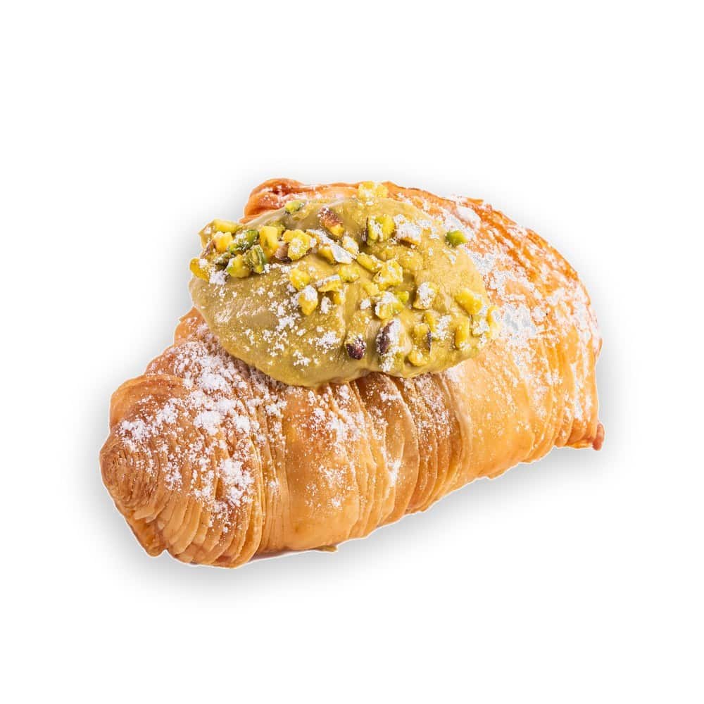 Coda d’aragosta sfogliata con crema al pistacchio