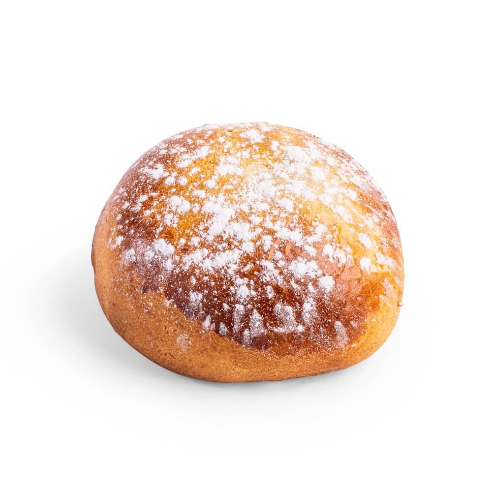 Sfogliatella frolla dorata e spolverata di zucchero a velo